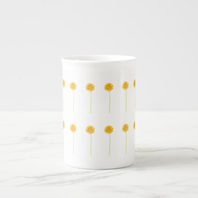 Caneca De Porcelana Gerbera daisy Mug (Frente)