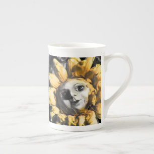 Caneca De Porcelana Girassóis - Chá de sangue e Corda Vermelha