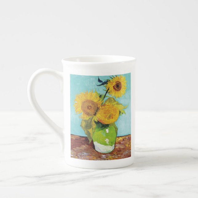 Caneca De Porcelana Girassóis Vincent van Gogh (Esquerda)