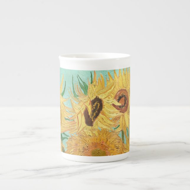 Caneca De Porcelana Girassóis Vincent van Gogh (Frente)