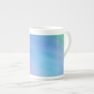 Caneca De Porcelana Girly Soft Rainbow Sky