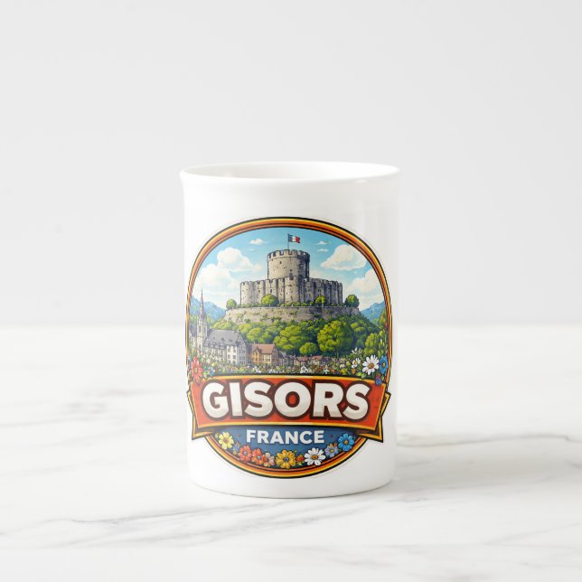 Caneca De Porcelana Gisors França  (Frente)