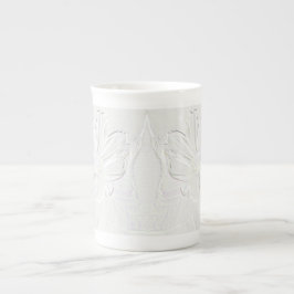 Caneca De Porcelana Giz Branco