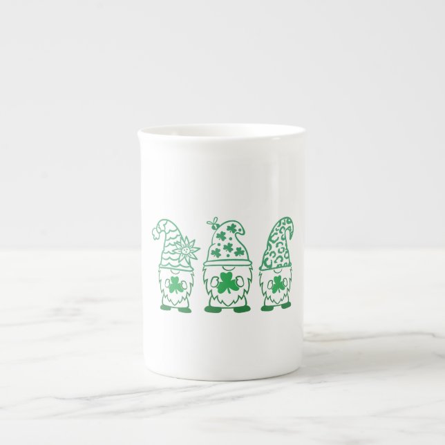 Caneca De Porcelana Gnomos do Dia de Patrick-60682 (Frente)