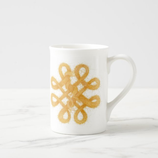 Caneca de Porcelana GOLD CELTIC KNOT (Direita)