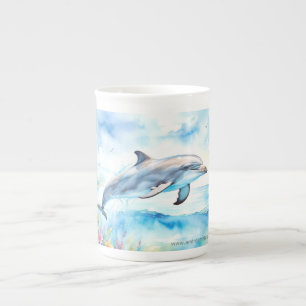 Caneca De Porcelana Golfinho
