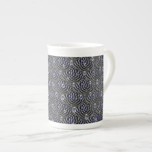 Caneca De Porcelana Gotículas de Chuva no Metal