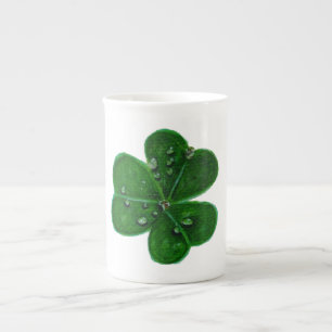 Caneca De Porcelana Gotinhas de Shamrock