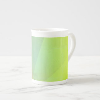 Caneca De Porcelana Gradação Geométrica Amarela Moderna