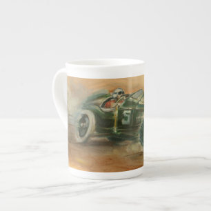 Caneca De Porcelana Grande Prêmio da França de Racecar por Ethan Har