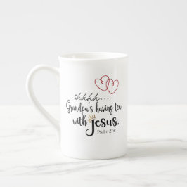 Caneca De Porcelana GRANDPA TEA COM JESUS Christian Quiet Time