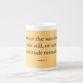 Caneca De Porcelana Gratidão Permanece: Um Lembrete Silencioso para Se