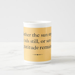 Caneca De Porcelana Gratidão Permanece: Um Lembrete Silencioso para Se