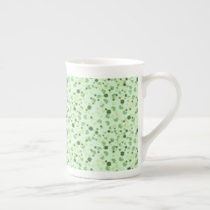 Caneca De Porcelana Green Four Leaf Clovers St Patricks Day