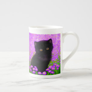 Caneca De Porcelana Gustav Klimt Cat
