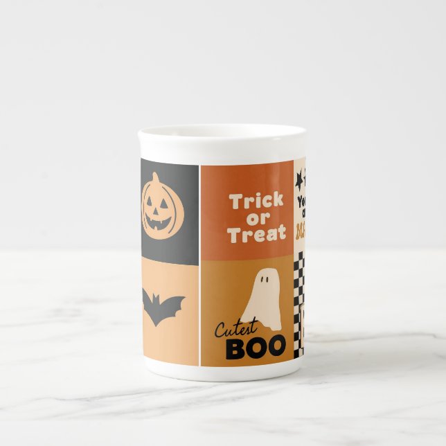 Caneca De Porcelana halloween (Frente)