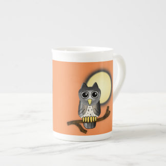 Caneca De Porcelana Halloween Owl
