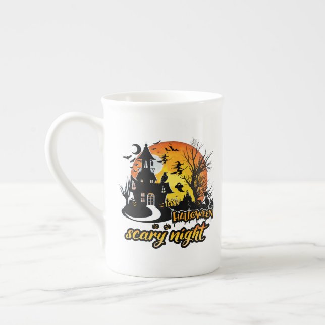 Caneca De Porcelana Halloween Scary Night (Esquerda)