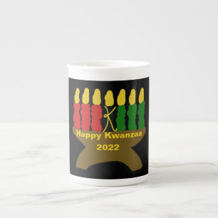Caneca De Porcelana Happy Kwanzaa