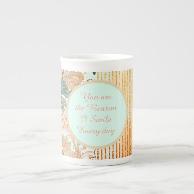 Caneca De Porcelana Happy Valentine's Day,Romantic,You are the Reason  (Frente)