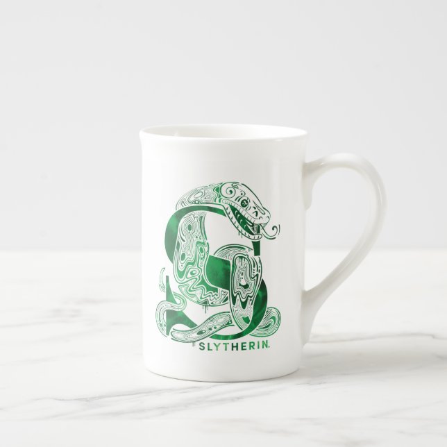 Caneca De Porcelana Harry Potter | Aguamenti SLYTHERIN™ Gráfico (Direita)