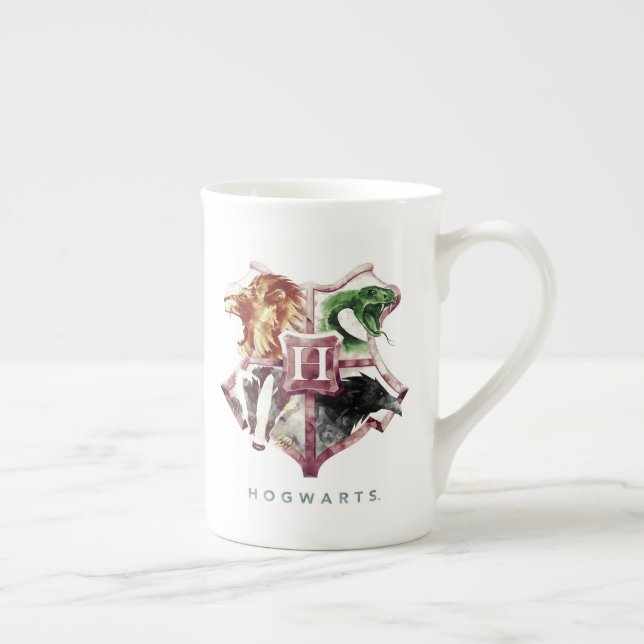 Caneca De Porcelana Harry Potter| HOGWARTS™ Crest Watercolor (Direita)