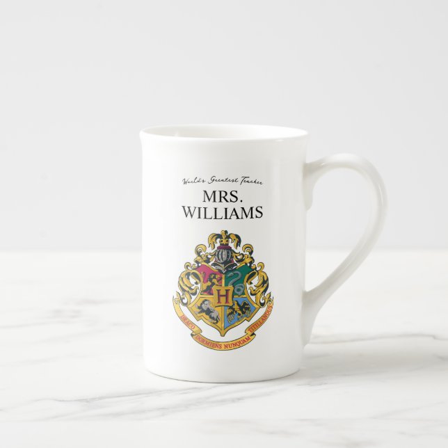 Caneca De Porcelana Harry Potter | Hogwarts - Personalização do profes (Direita)