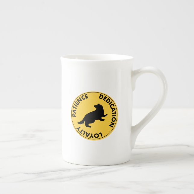 Caneca De Porcelana Harry Potter | Traços da Casa HUFFLEPUFF™ Gráfico (Direita)
