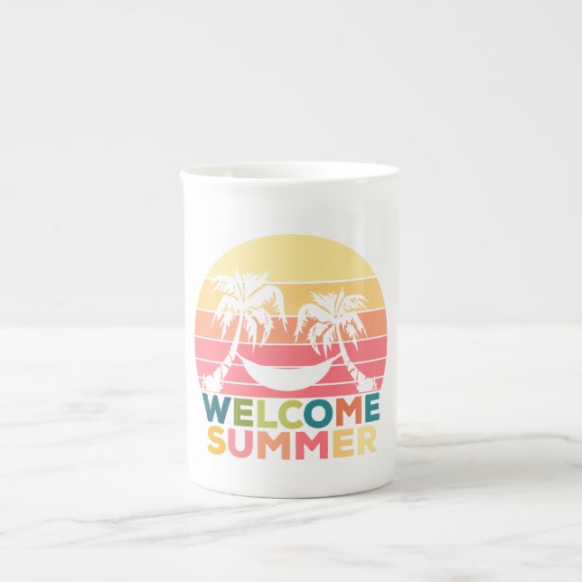 CANECA DE PORCELANA HELLO SUMMER (Frente)