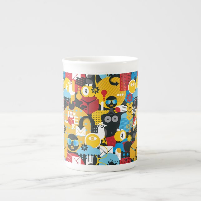 Caneca De Porcelana Hora de Verão (Frente)
