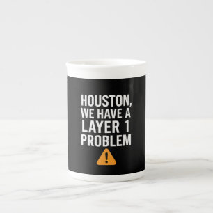 Caneca De Porcelana Houston, temos um problema na Camada 1 comoTAC Net