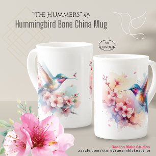Caneca De Porcelana Hummingbird Bone China Mug