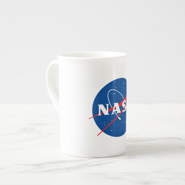 Caneca De Porcelana Iconic NASA Bone China Mug (10 oz.) (Frente Esquerda)
