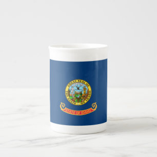 Caneca De Porcelana Idaho Flag: Estado Gem, América Mountain West