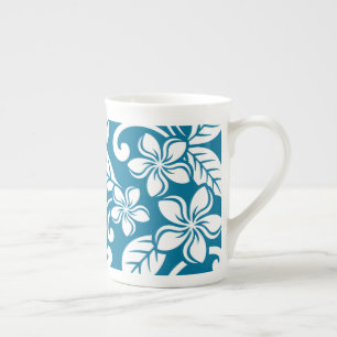 CANECA DE PORCELANA ILHA PLUMÉRIA (CARIBE AZUL)