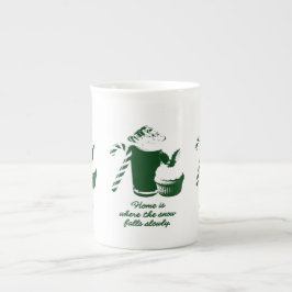 Caneca De Porcelana Ilustração de inverno