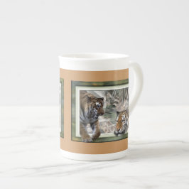 Caneca De Porcelana Impressão da selva primitiva