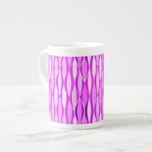 Caneca De Porcelana Impressão de fita do século médio - orquídea e