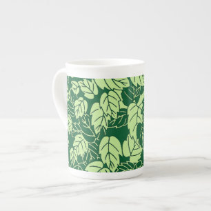 Caneca De Porcelana Impressão, Emerald e Verde limão japonês