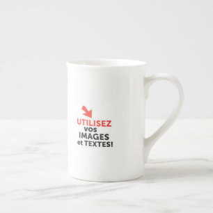 Caneca De Porcelana Imprima seus desenhos online em francês