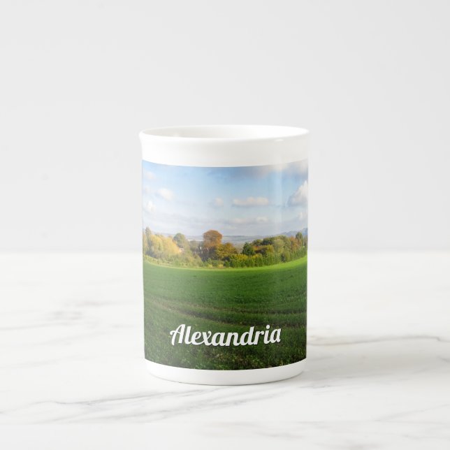 Caneca De Porcelana Inglês Autumn Countryside - Personalizado (Frente)