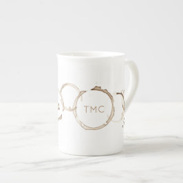 Caneca De Porcelana INICIAIS DOS Anéis de CAFÉ Artisan Morning