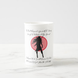 CANECA DE PORCELANA INSPIRE O PINCO DE CITAÇÃO DE PINTINHO DE GUERREIR