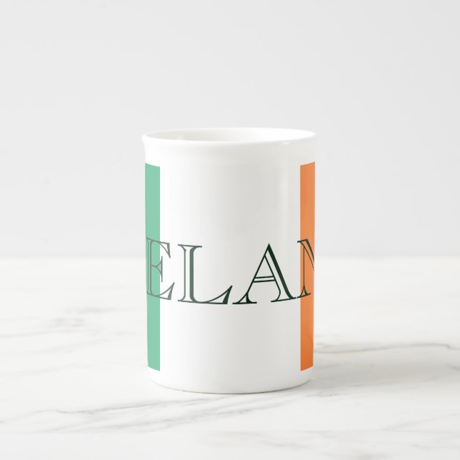 Caneca De Porcelana Irish Flag Ireland mugcn (Frente)
