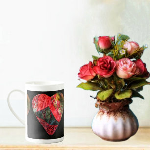 Caneca De Porcelana Irregular Heart Mug