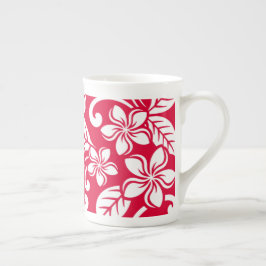 CANECA DE PORCELANA ISLAND PLUMERIA (STRAWBERRY RED) OSSO CHINA MUG