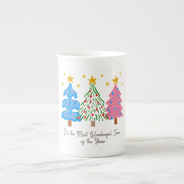 Caneca De Porcelana It's The Most Wonderful Time Christmas  (Frente)