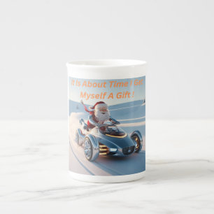Caneca De Porcelana Já é hora de eu arranjar um presente, Papais noeis