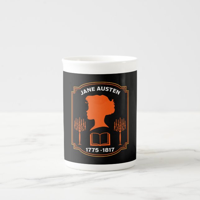 Caneca De Porcelana Jane Austen English Novelist (Frente)