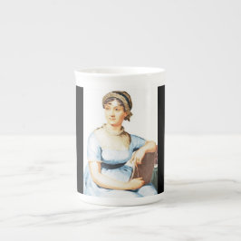Caneca De Porcelana Jane Austen Theme Tea Party China Mug